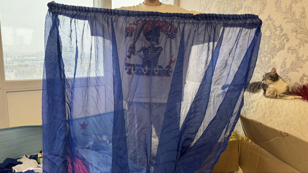 Продам тюль разных цветов готовые