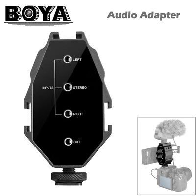 BOYA BY MP4 mixer adaptor audio pt 2 canale, DSLR, mirrorless