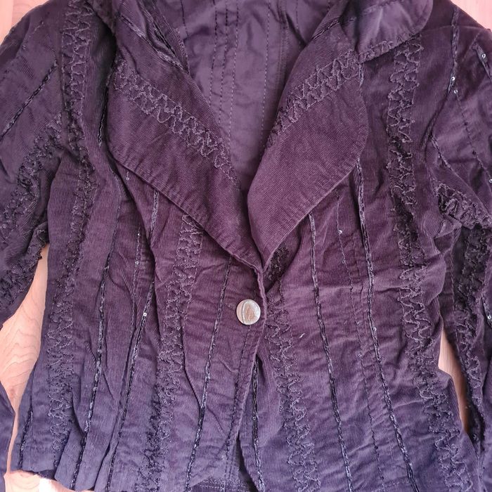 Sacou dama maro  cu  nasturi