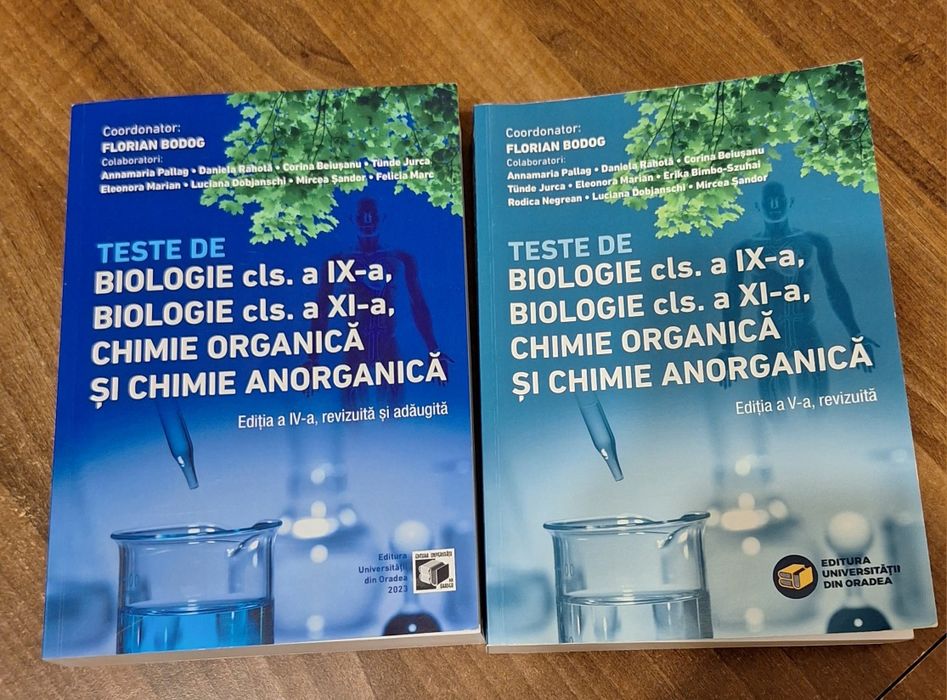 Teste de biologie, chimie organică și anorganică