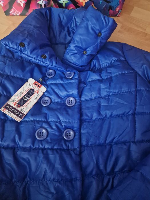 Geaca matlasata dama,Italia,albastru elecric,sezonul rece, super pret