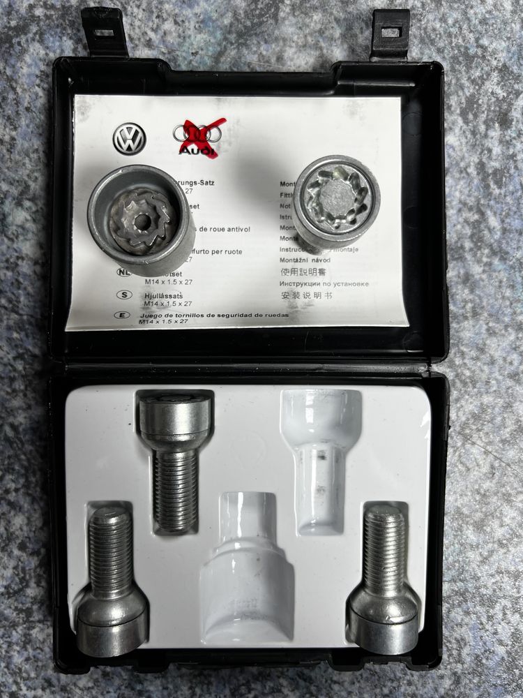 Set Prezoane antifurt originale vw - Audi - Skoda - Seat