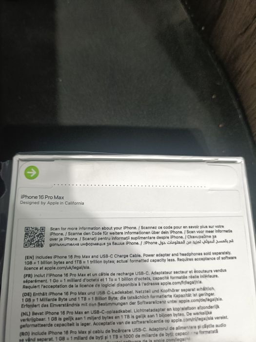 iPhone 16 pro max 512gb natural titanium