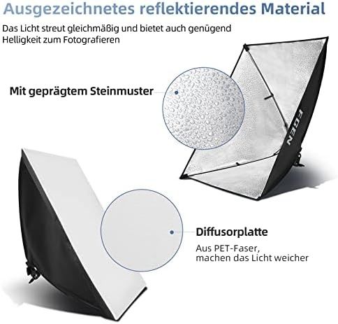 FGen Softbox Photo Studio Set/Studio foto set de 2