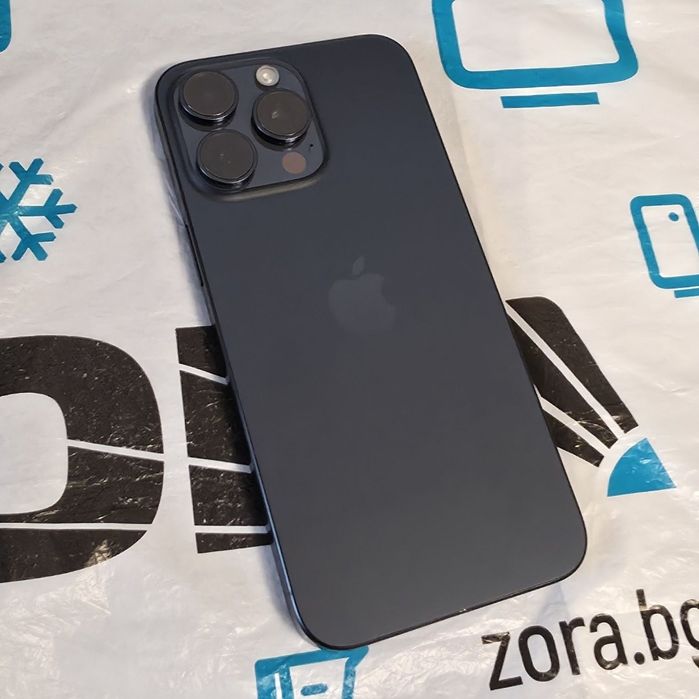 КАТО НОВ 256GB iPhone 15 Pro Max Гаранция Зора 2025г. Blue / Син