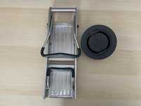 Mandolină inox feliat legume + suport