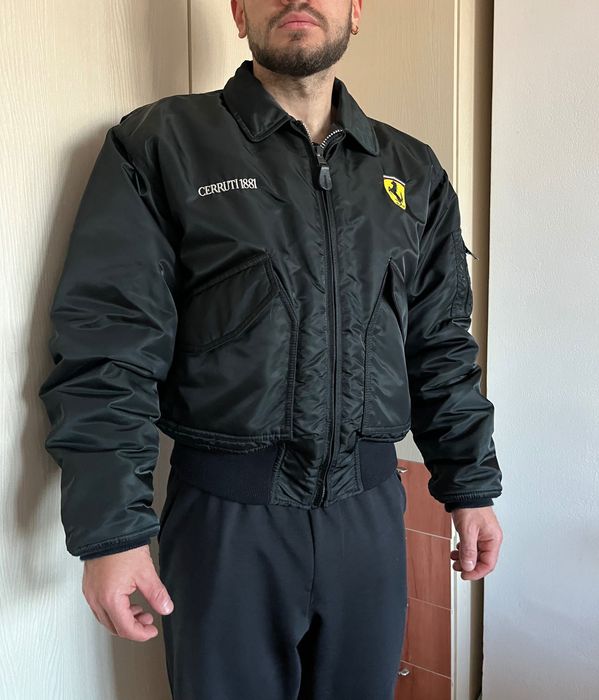 Geaca cerruti 1881 Ferrari bomber M italy formula 1 aviator  vintage
