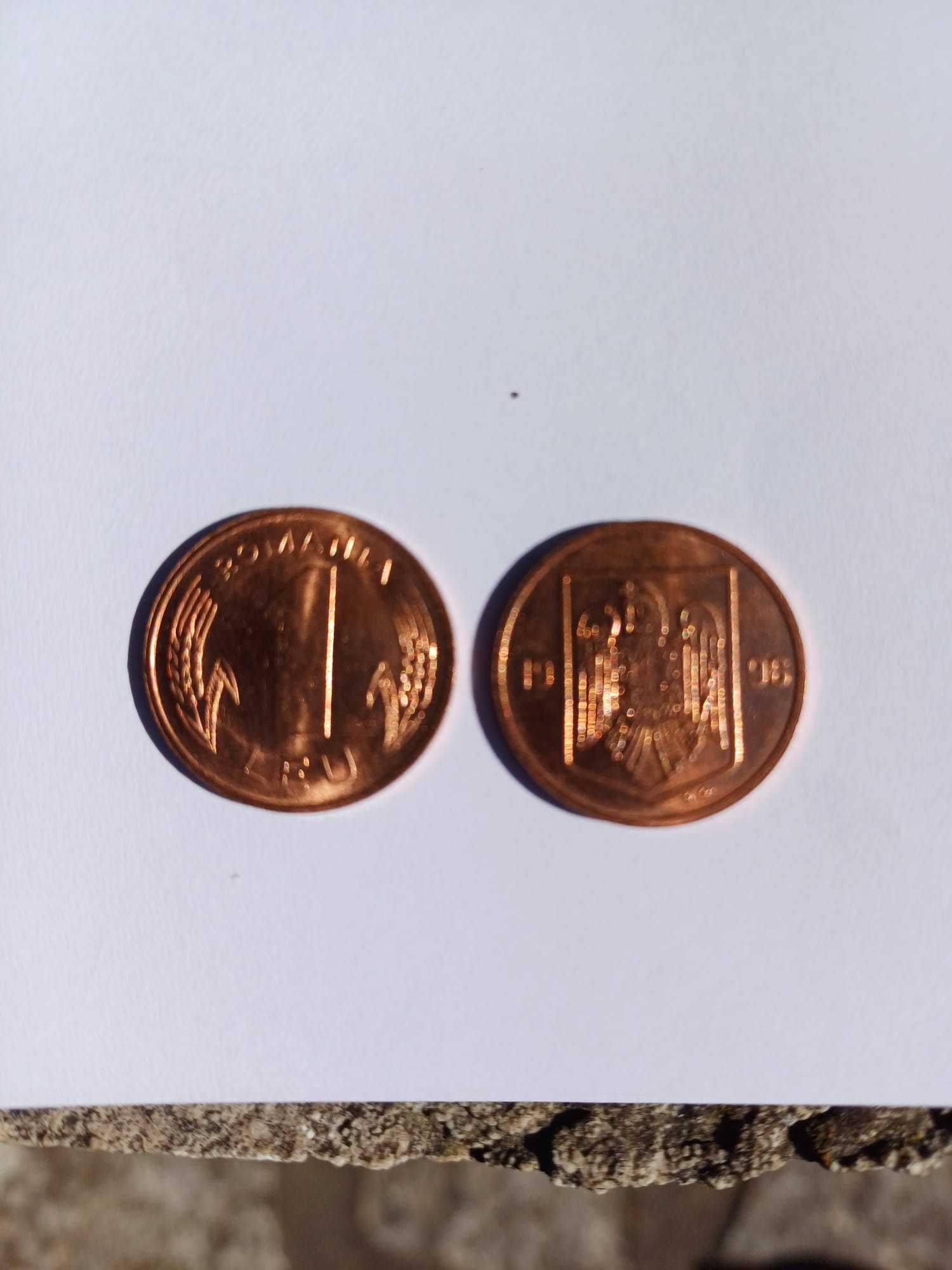 10 buc. Moneda 1 Leu 1996 rara . UNC
