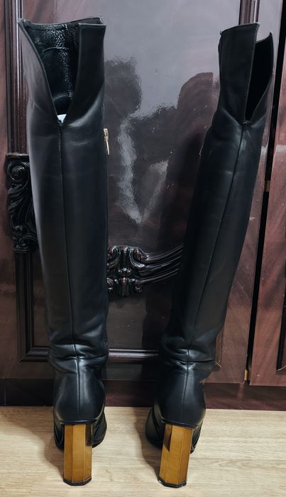 Дамски ботуши естествена кожа Eva Minge