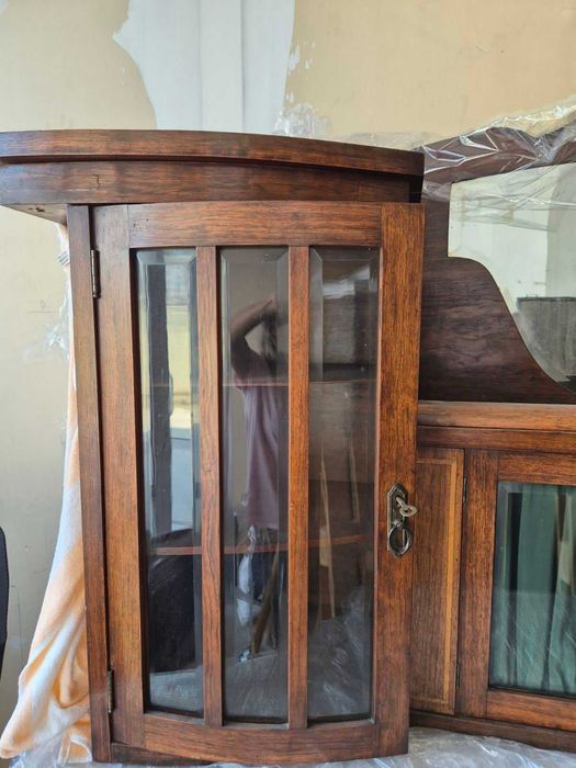 Старинен шкаф тип секция антиквариат