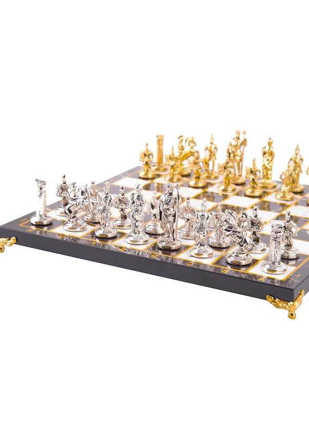 Роскошные металлические литые шахматные