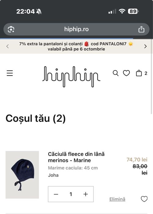Caciulita copii fleece lana