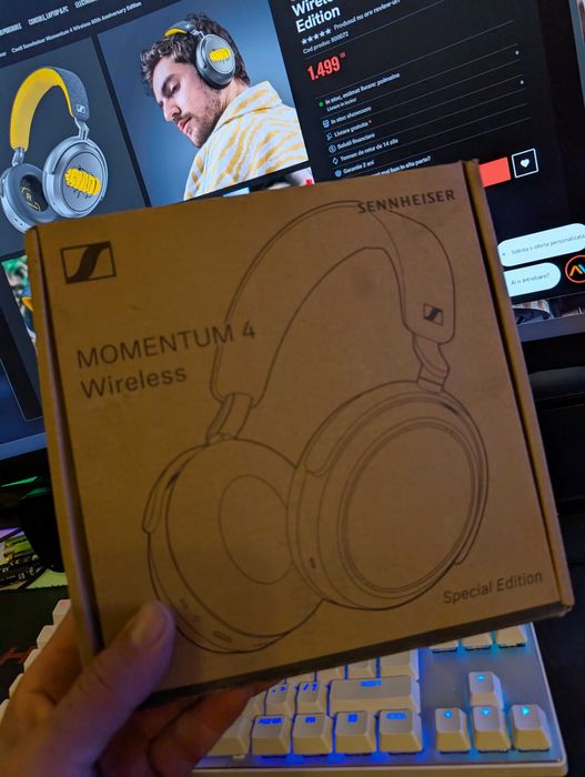 Casti Sennheiser Momentum 4 Wireless Special Edition Noi Full BOX