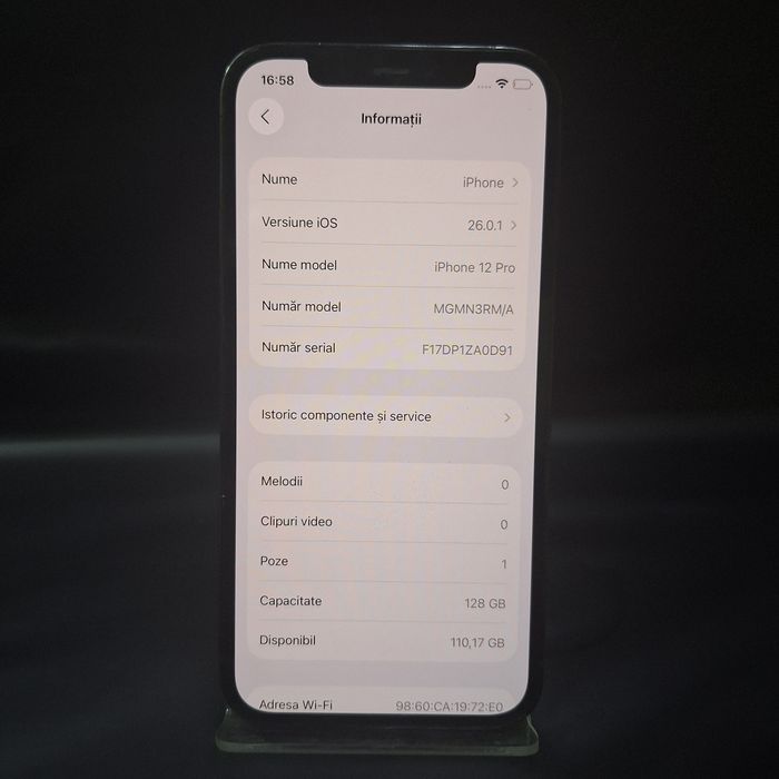 IPhone 12 Pro 128Gb 74% Baterie Spate Fisurat #48556