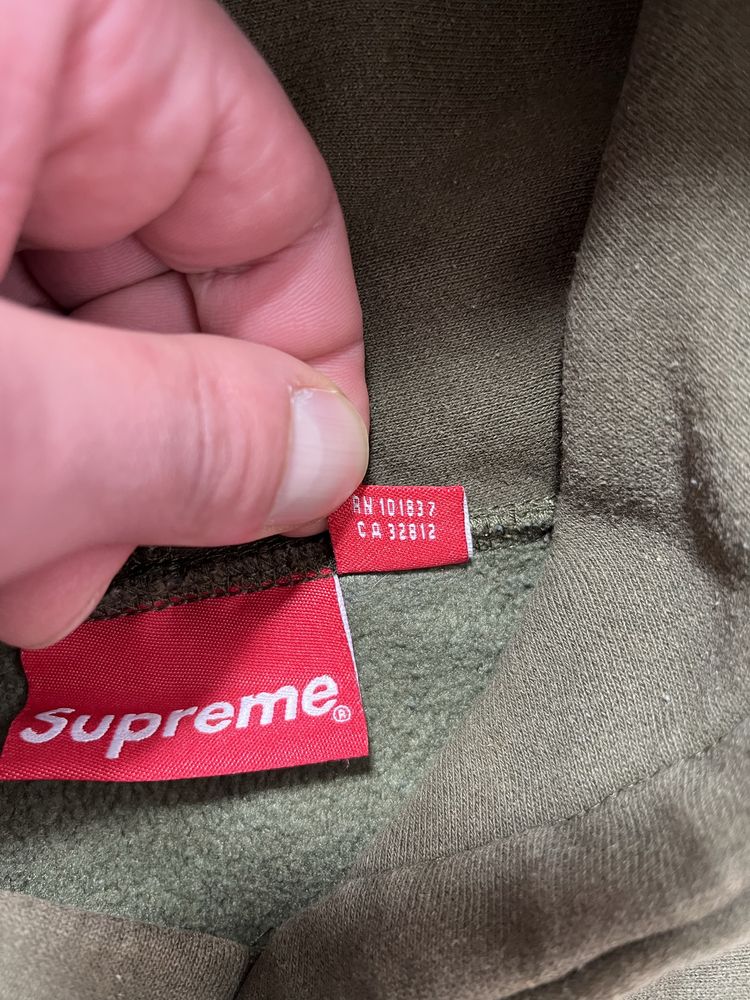 Supreme Olive Box Logo размер M-L