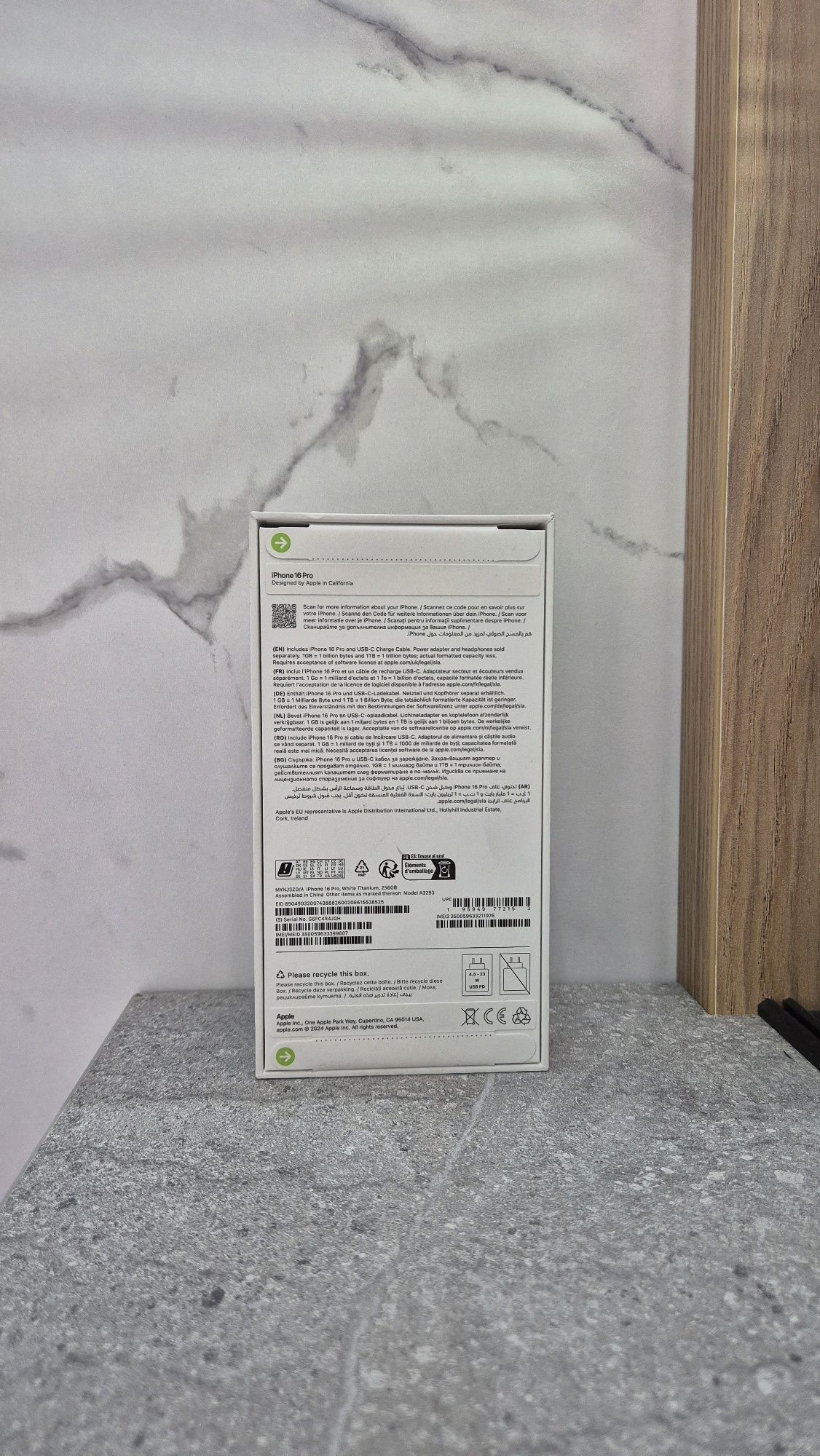 Iphone 16 Pro 256gb White Titanium ( Cadou: Folie si husa)