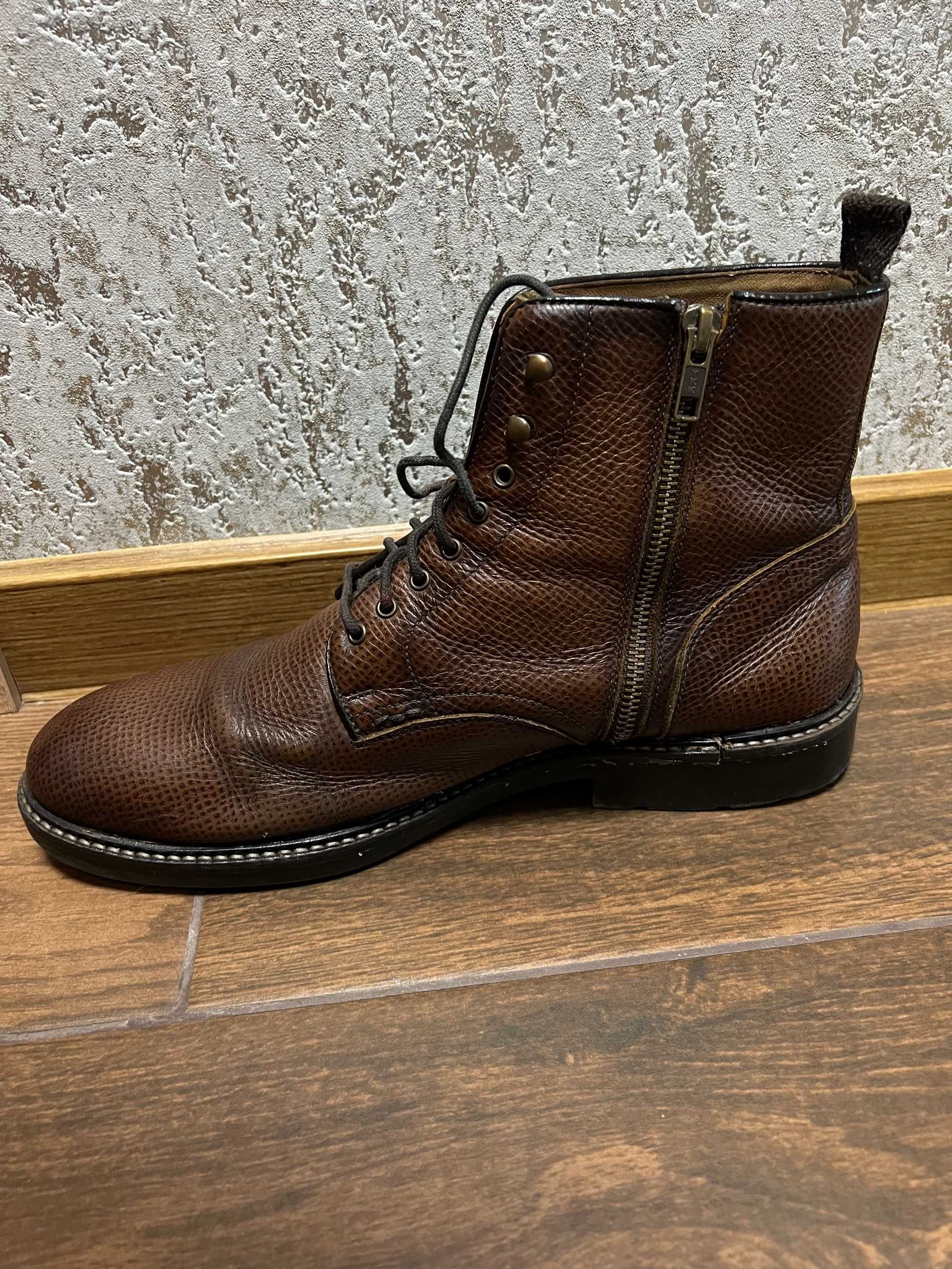 Мъжки зимни боти Massimo Dutti, естествена кожа, размер 44