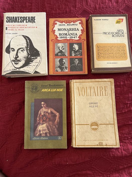 Set 5 cărți vechi literatură română și universală