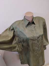 Модна риза с ръчна декорация 100%Silk