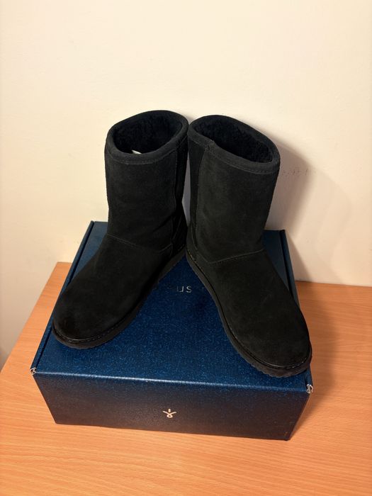 Ghete negre stil UGG imblanite si impermeabile brand Emu 36