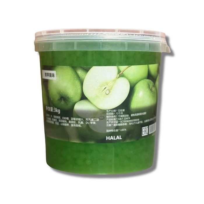 Джуз Боллы со вкусом зеленого яблока 3 кг HALAL
