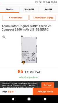 Acumulator / baterie originala Sony Z1 compact