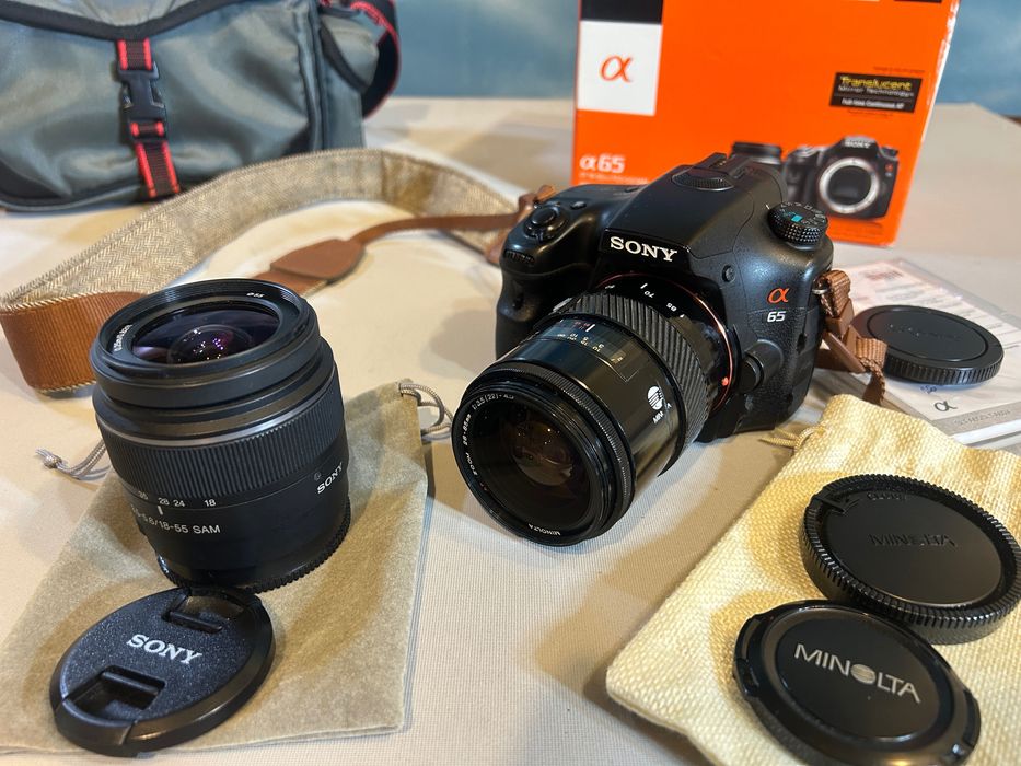 Фотоапарат Sony a65 + два обектива