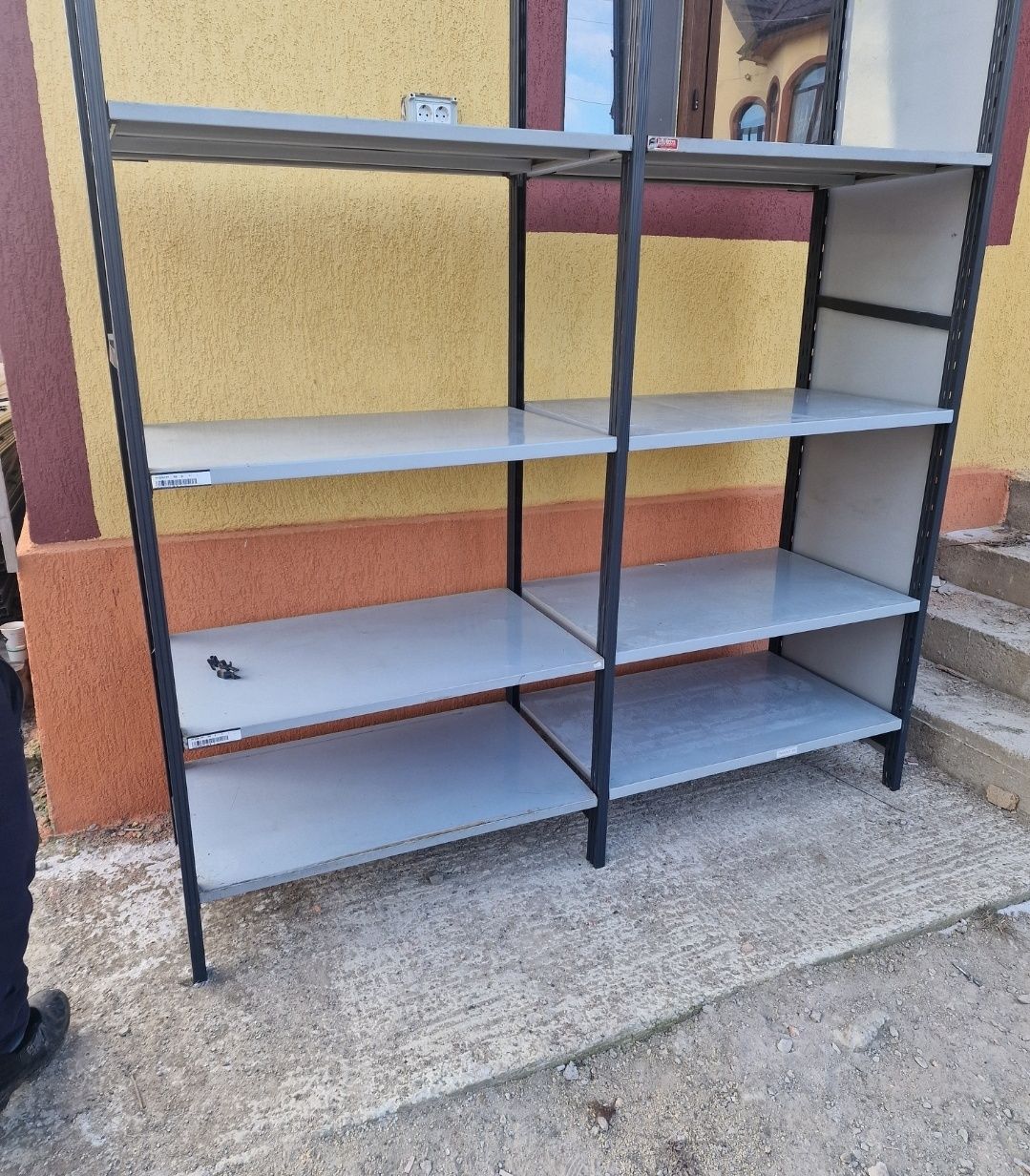 Rafturi metalice depozitare marfa scule piese materiale