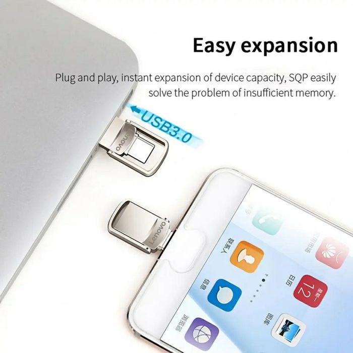 Stick USB Lenovo ,2TB Transfer de date de mare viteză 100MB/s