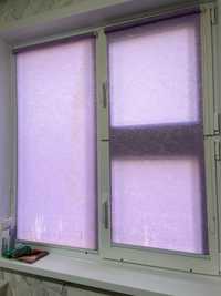 Продам ролл шторы б/у фиолетовые и бежевые.