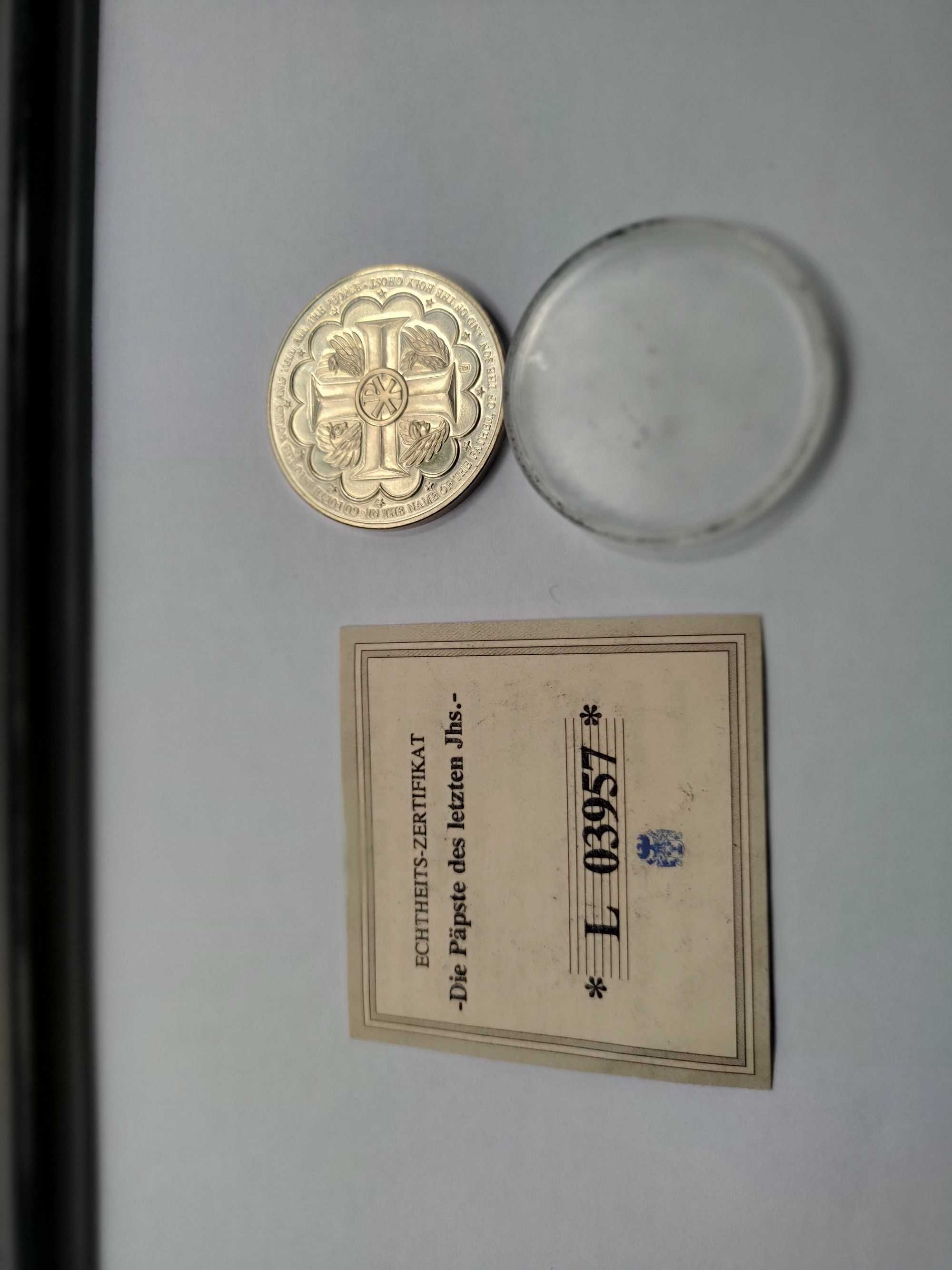 Moneda Comemorativa ,argint Papa Benedict al XVI-lea