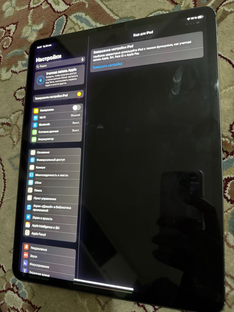Ipad pro 12.9 sim kartaligi 5g 256gb Face id true tone hammasi ishlidi