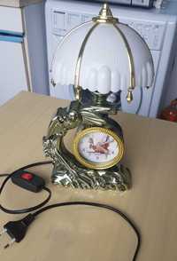 Настолна декоративна лампа часовник