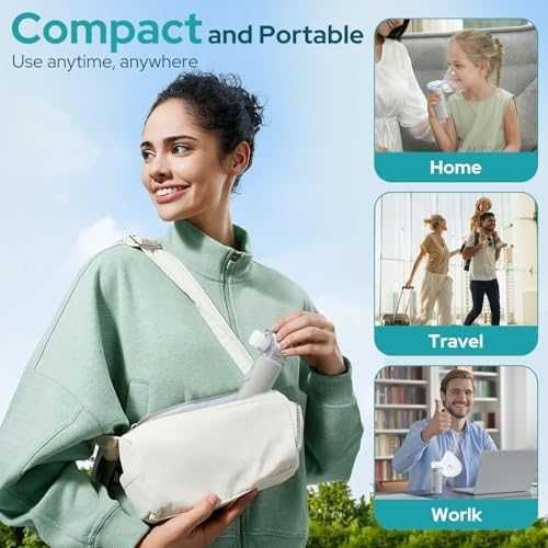 Нов Тих Портативен инхалатор за възрастни и деца 1–5 μm Финa мъгла