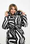 geaca ski snowboard noua print zebra