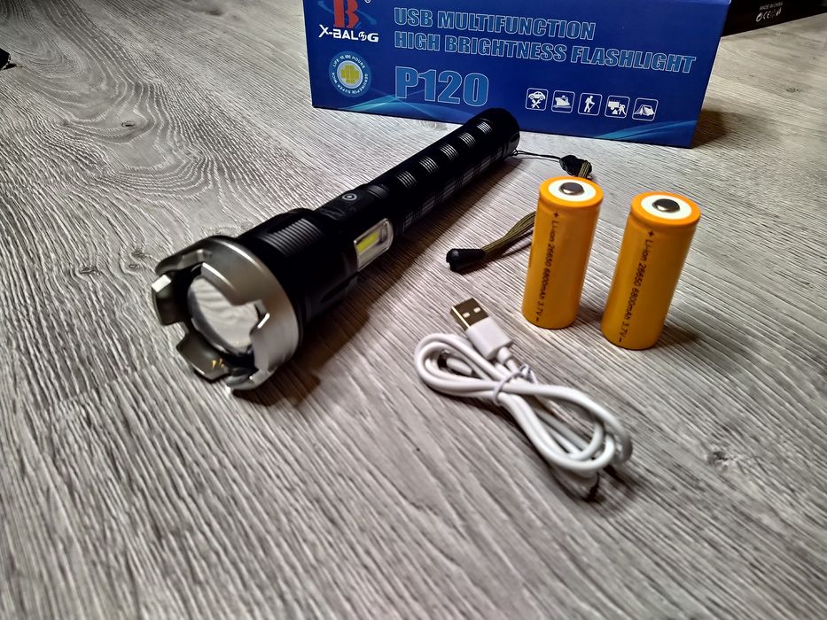 CREE P120 SW Lanterna PROFESIONALA, 100% metal cu led twelvecore + COB