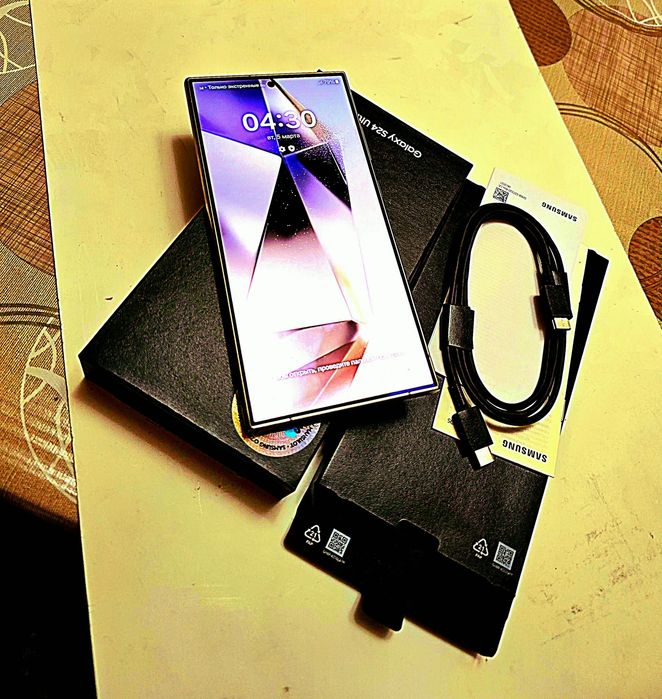 Samsung S 24 Ultra 512/12GB. 2 та сим карталик. Каробка документ бор.