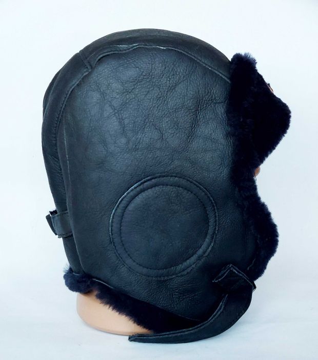 Руски, съветски шлемофон от фина агнешка естествена кожа