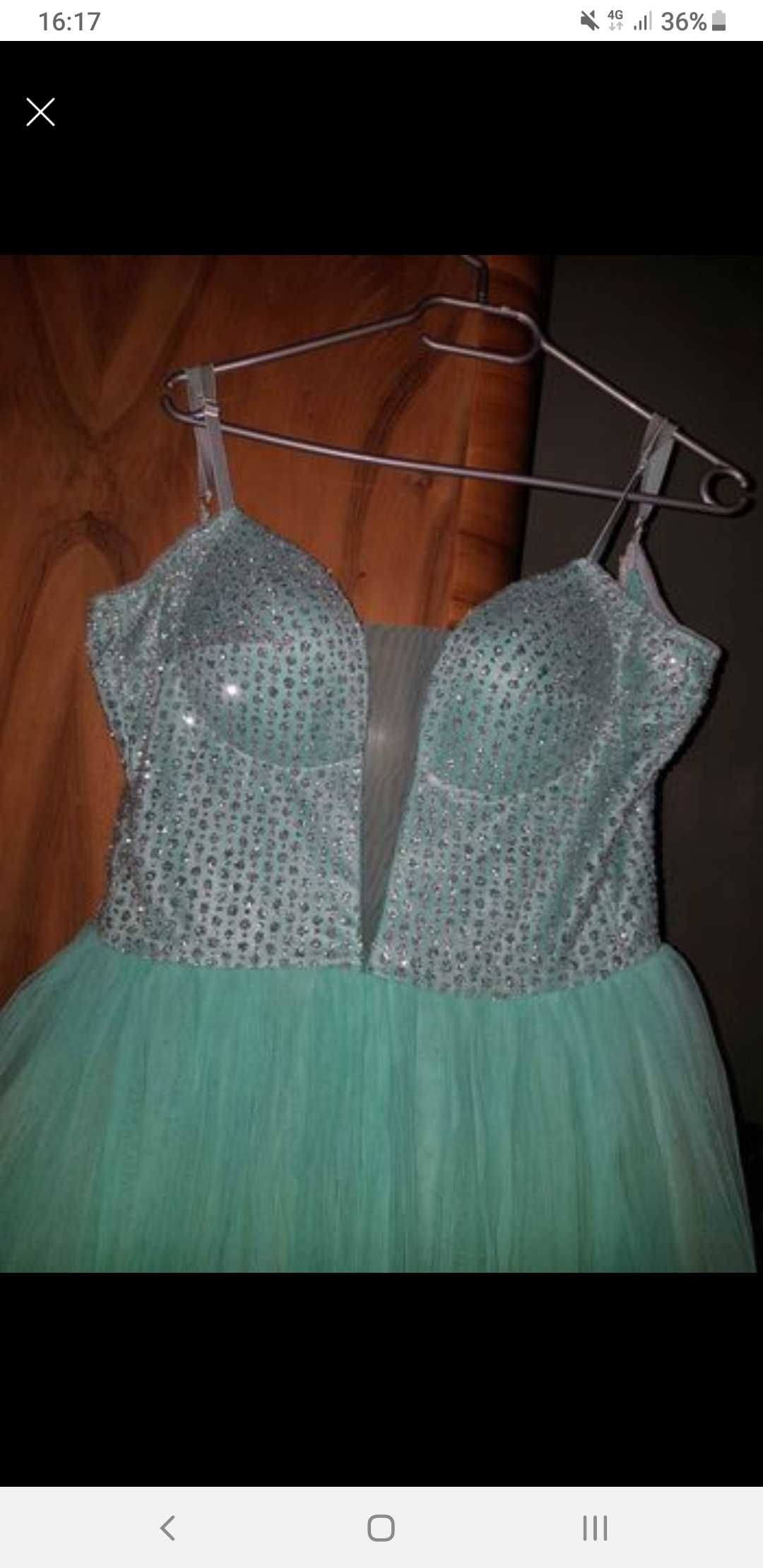 Rochie Chanttal, verde, mărimea 38