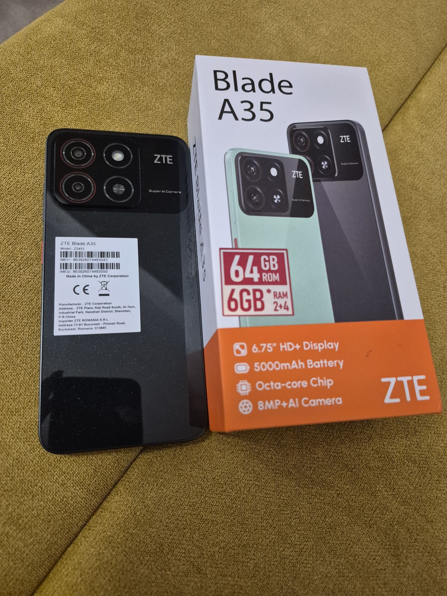 Vând telefon nou ZTE Blade A35