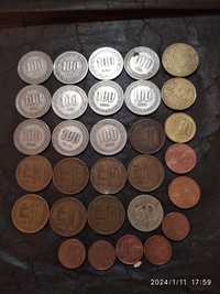 Монеты Евроценты и южной Кореи