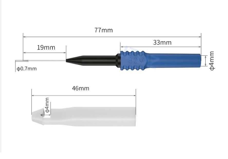 Sonda de testare tip ac multimetru mufa banana cablaje auto set 5buc