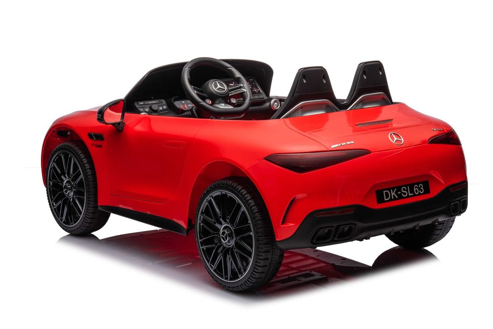 Masinuta electrica pentru 2 copii Mercedes SL63, 4x 40W, 12V 10Ah RED