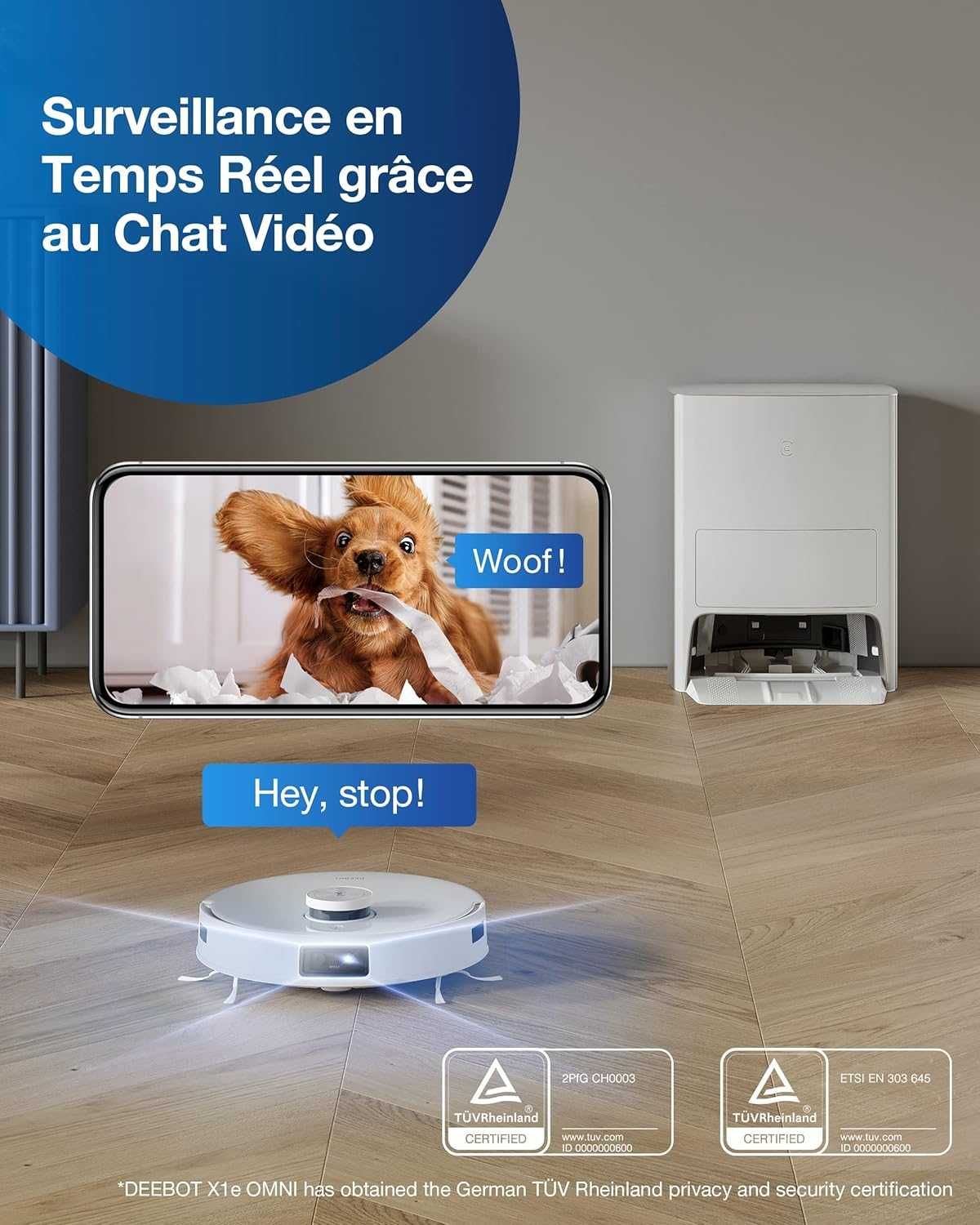 Прахосмукачка робот Ecovacs Deebot X1e OMNI AIVI 3.0 TrueMapping 2.0