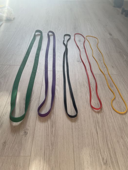 Set 5 benzi de rezistenta elastice calistenics