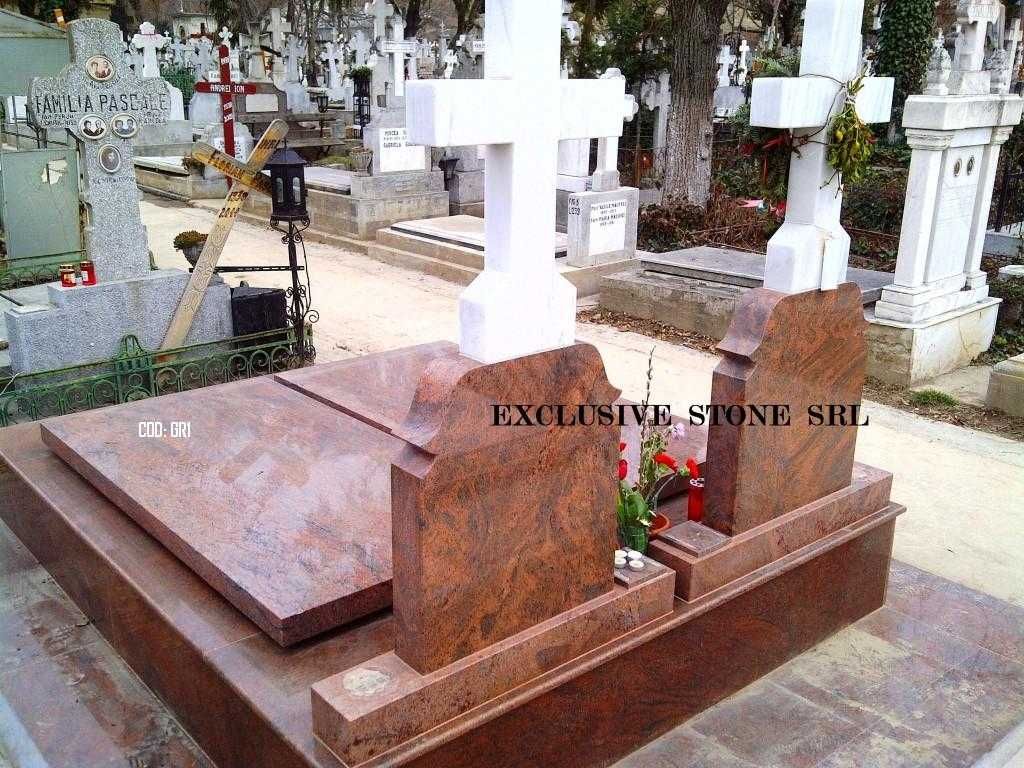 Monumente funerare, placări, capace masive si cruci. Marmura si Granit