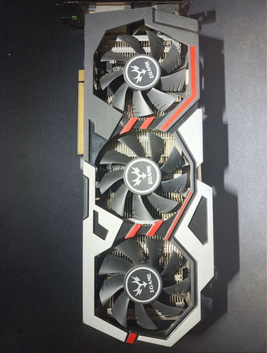 Видеокарта GTX1070 3 кулерный IGAME