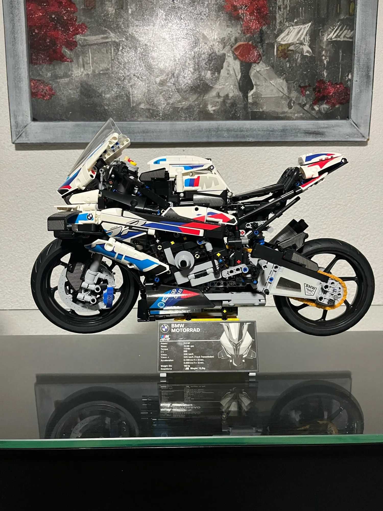 Motocicleta tip Lego BMW M1000RR - 1920 piese DE ASAMBLAT