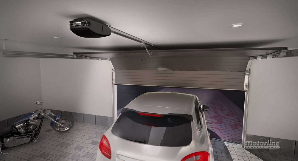 Usa garaj sectionala glisant automata telecomanda motor montaj Cluj