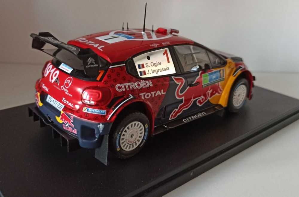 Macheta Citroen C3 WRC Ogier Rally Mexico 2019 - IXO Premium 1/24